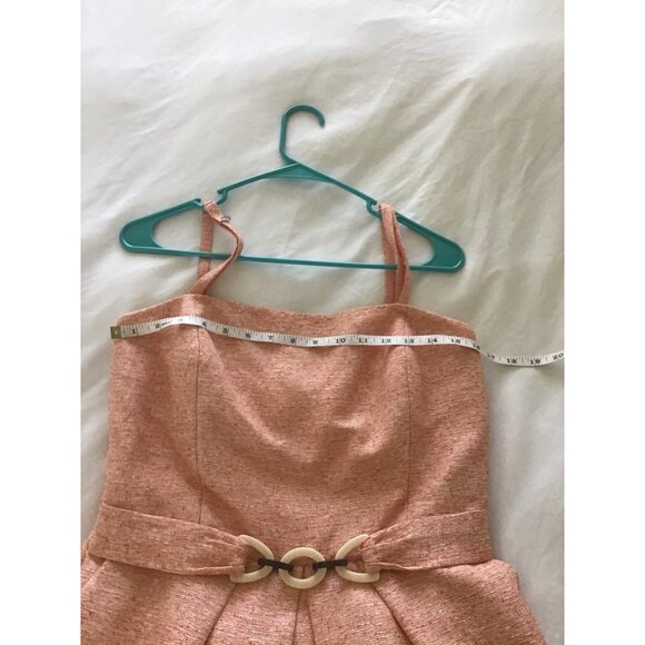 ANTONIO MELANI- WOMENS SPAGUETTI STRAP SQUARE NECK KNEE LENGHT DRESS SIZE 12 - Picture 7 of 8